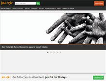 Tablet Screenshot of just-style.com